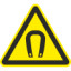 Знак W13 Магнитное поле (пленка 200х200 мм)