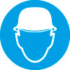 Знак M02 Работать в защитной каске пластик Jessup